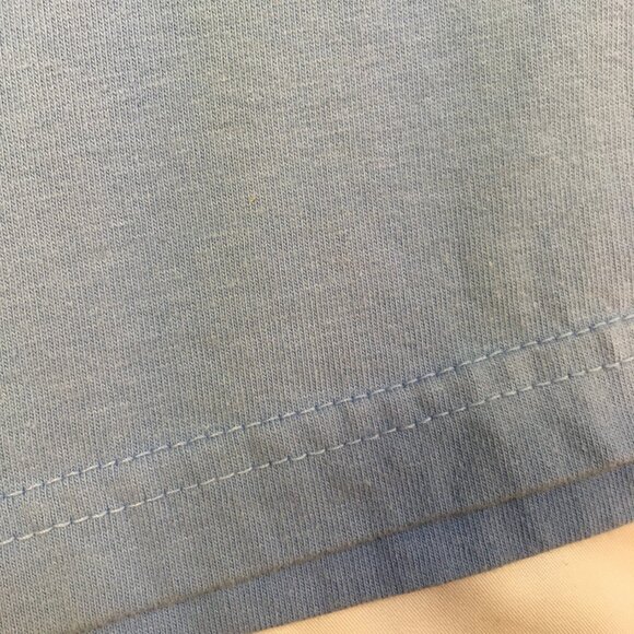 Mens 2X light blue N Carolina tee w/ felt letters over NC logo by AS Sports - Picture 6 of 10